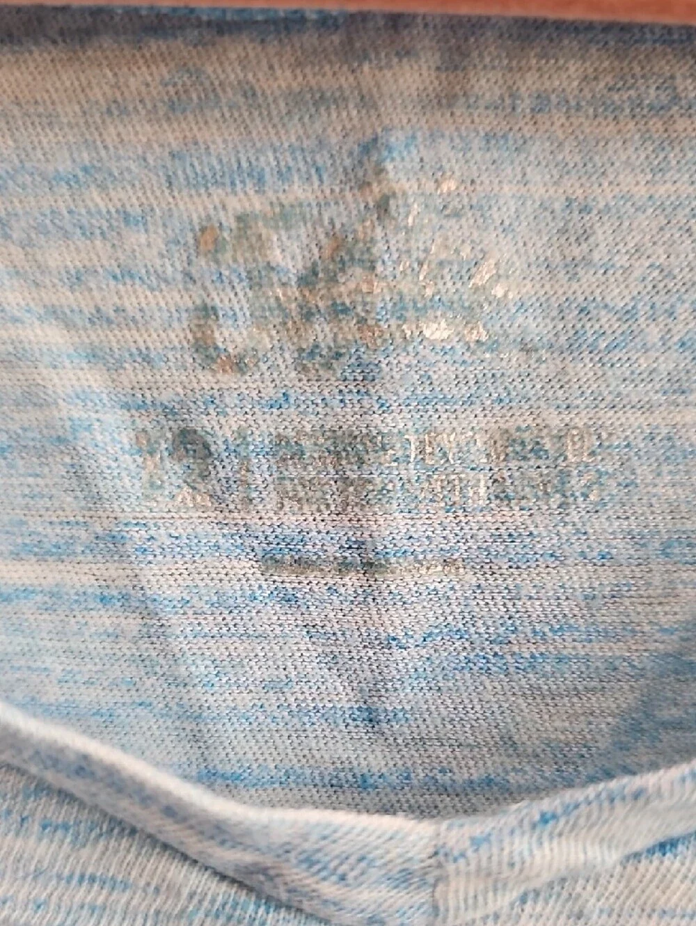 Justice Light Blue Heathered V-Neck Tee Size 12